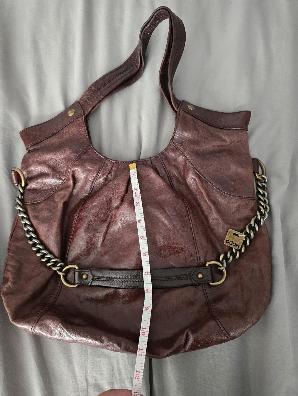 HOBO Brown Leather Tote Bag - Picture 13 of 13